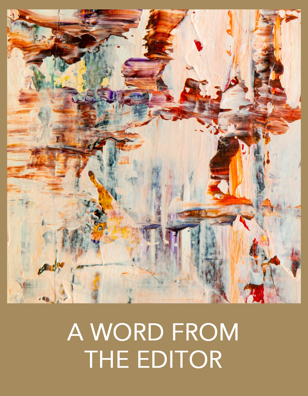 Fabilioh Message from the Editor