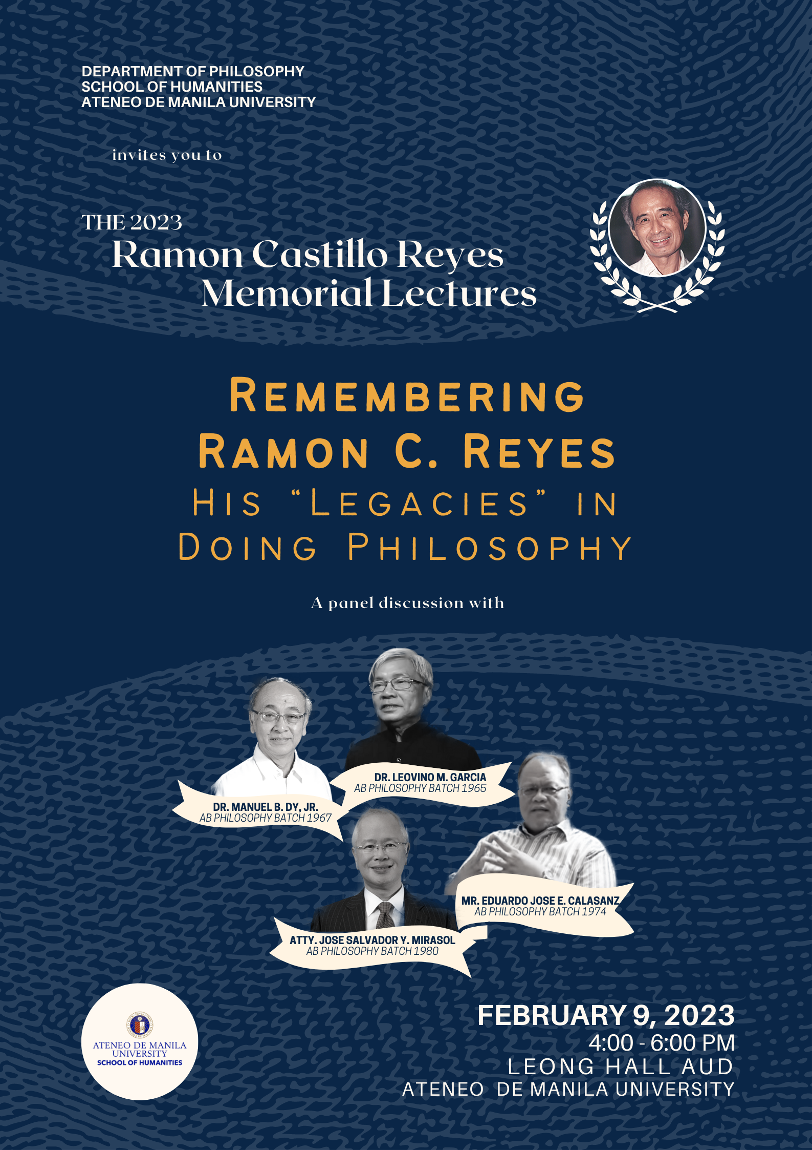 Remembering Ramon Reyes: His “Legacies” in Doing Philosophy Poster