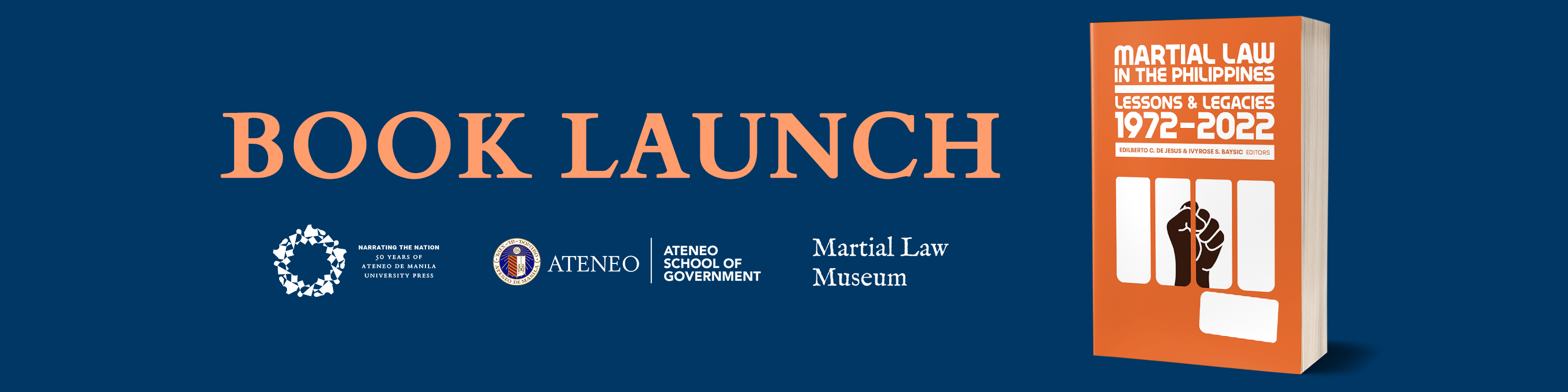 Book Launch |  Martial Law in the Philippines: Lessons and Legacies, 1972-2022