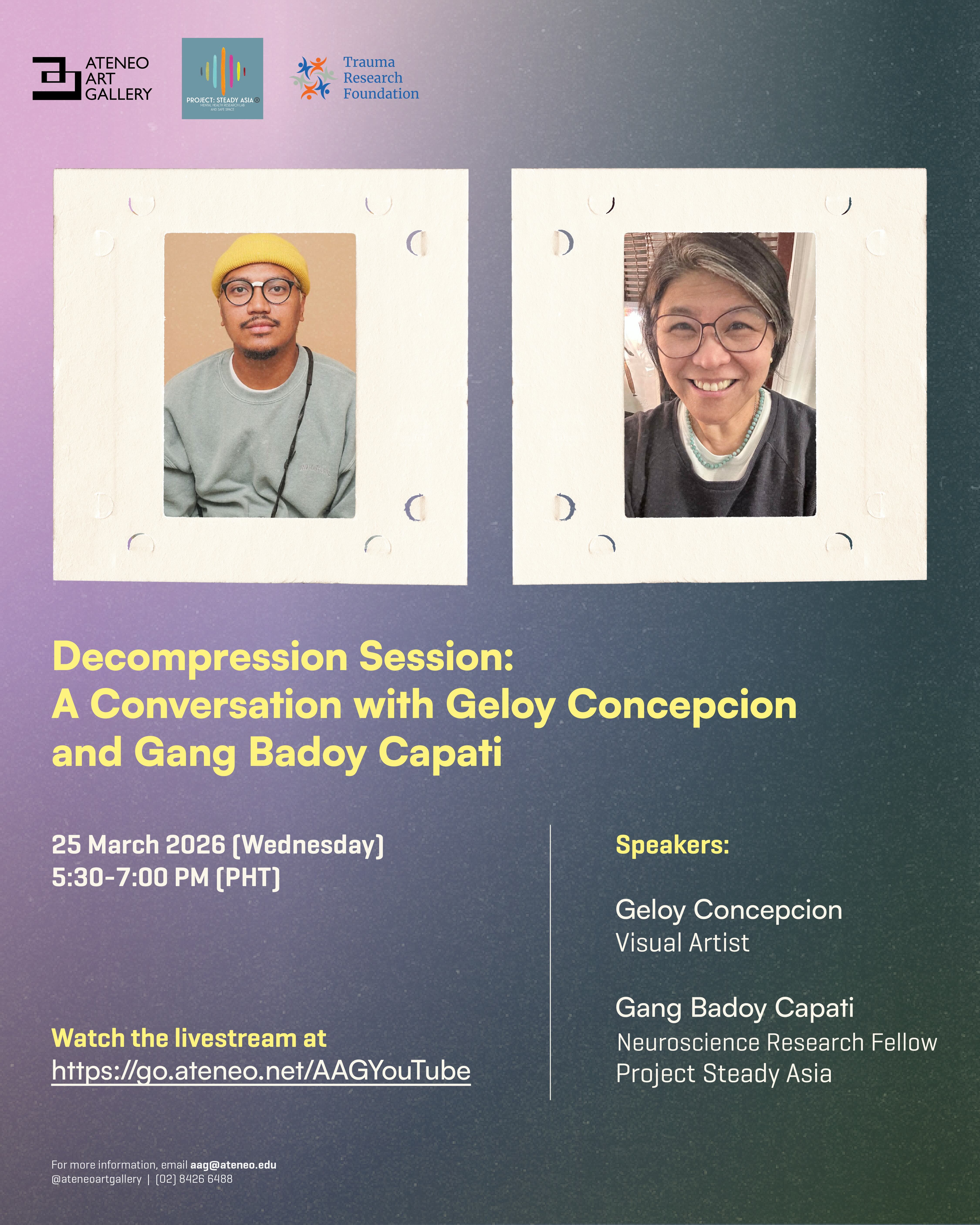 Geloy Concepcion Session Poster