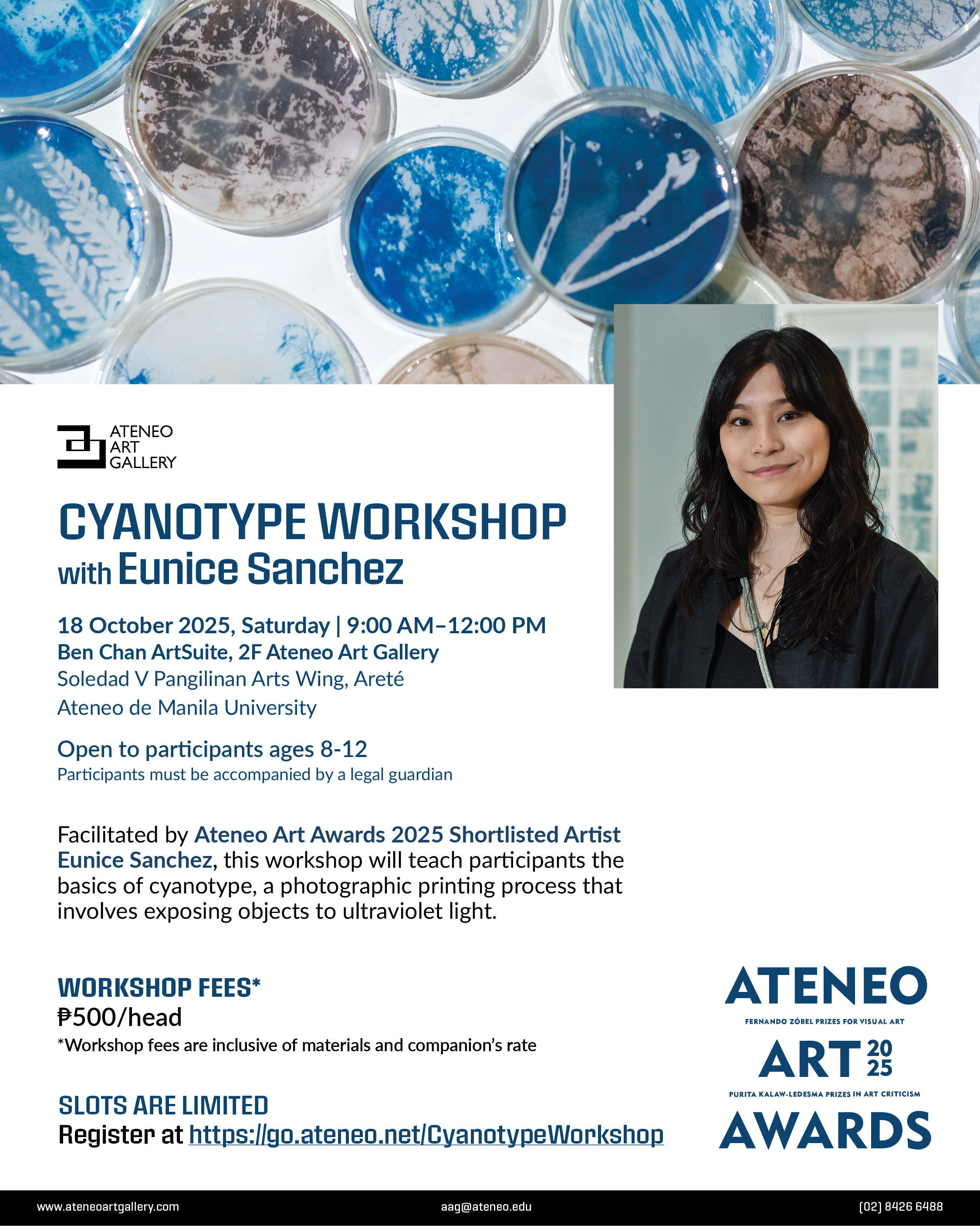 Cyanotype Workshop with Eunice Sanchez Poster