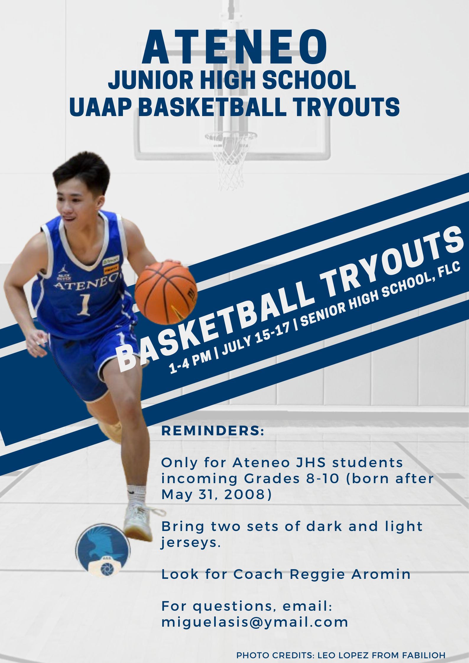 AJHS UAAP Season 87 JHS basketball team tryouts 