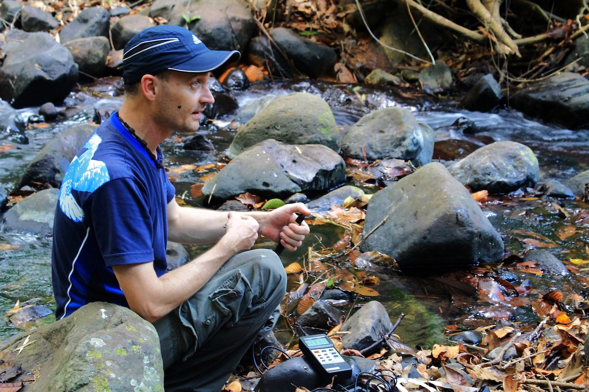 File photo of Dr Hendrik Freitag in the field.