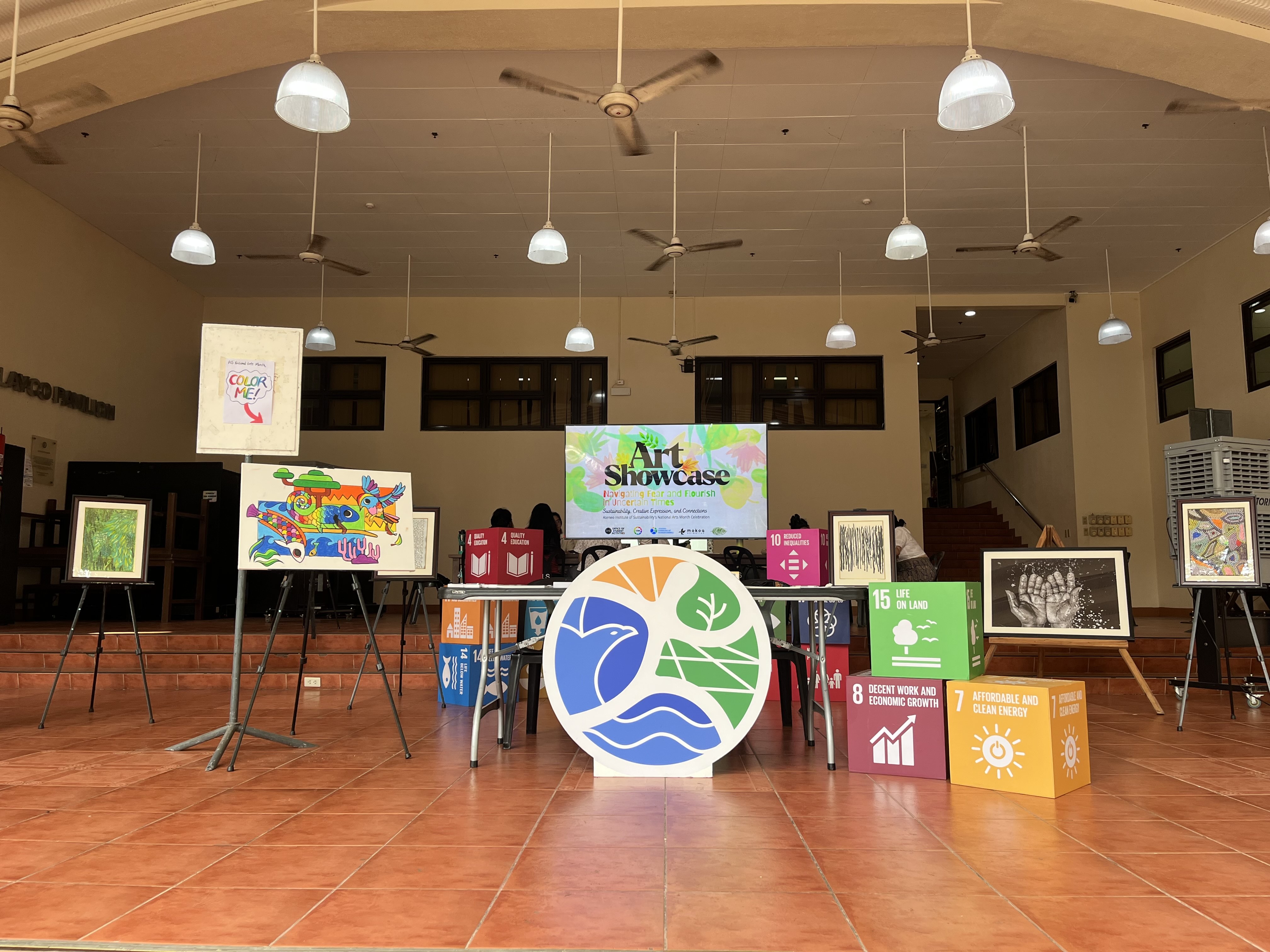 The National Arts Month celebration culminated with an arts exhibit at the Colayco Pavilion