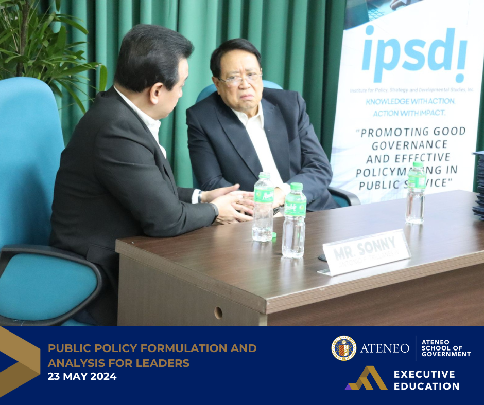 Training Workshop with HRep Executives on  Public Policy Formulation and Analysis for Leaders Course