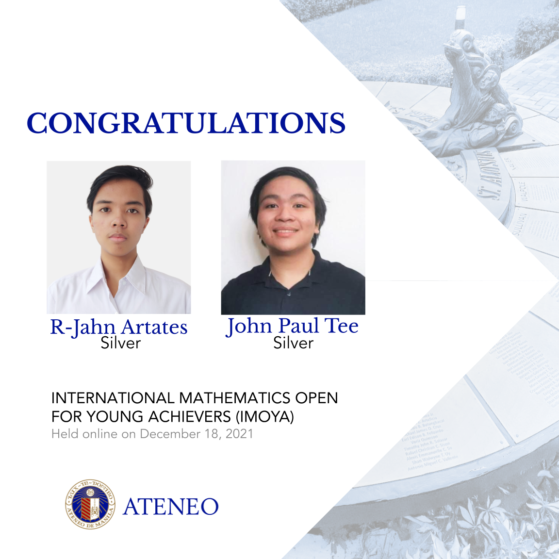 R-Jahn Artates (left), John Paul Tee