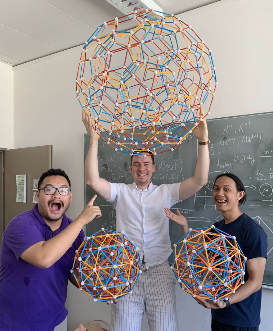 Jim, Jan, Kurt holding lattics