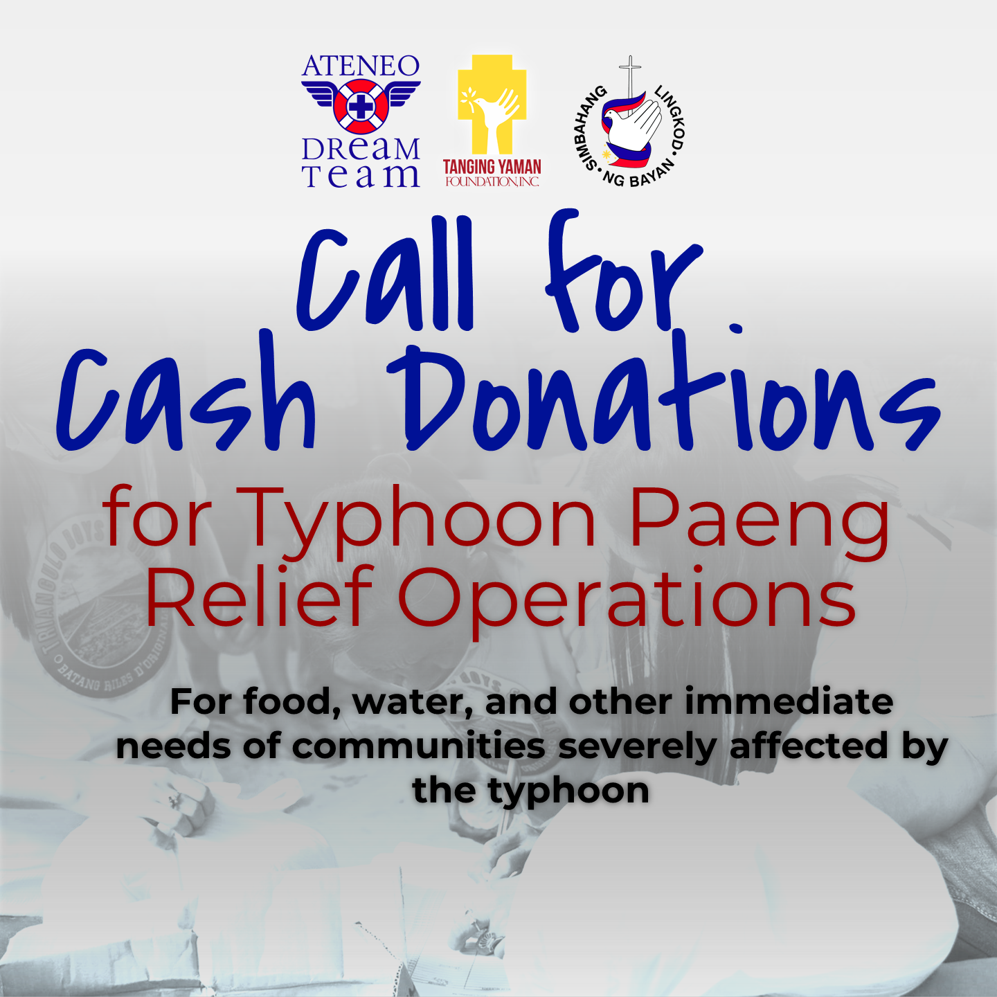 2022_10_29_Typhoon Paeng call for cash donations