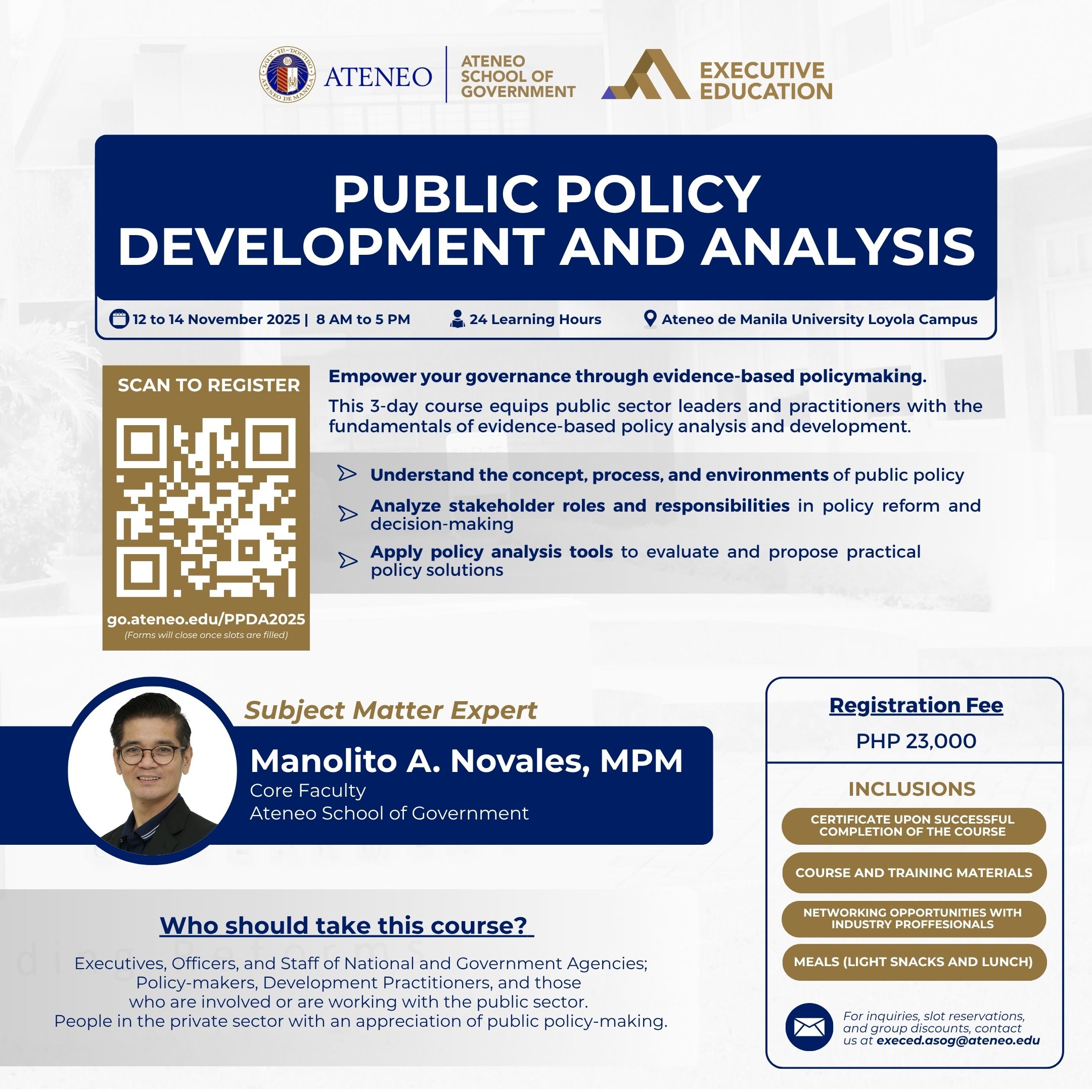 Public Policy Development and Analysis
