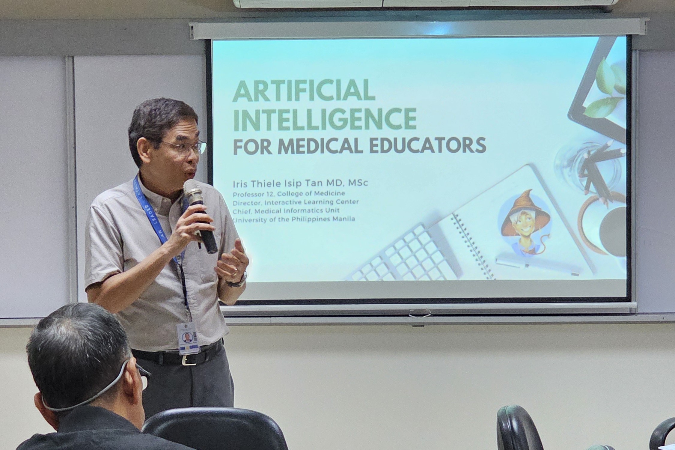 Dr Ray Baquiran at the ASMPH Gen AI Workshop
