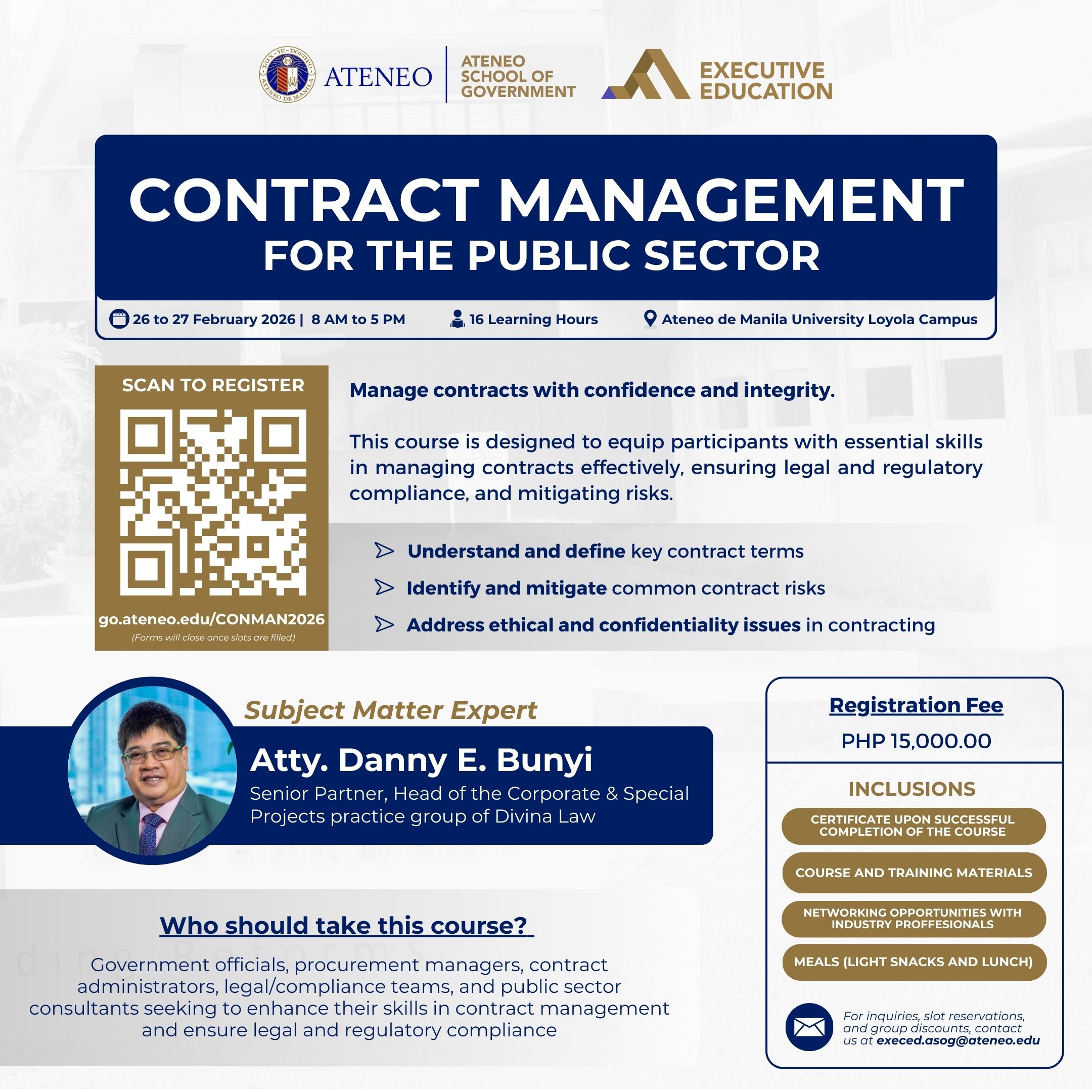 2026 Contract Management for the Public Sector