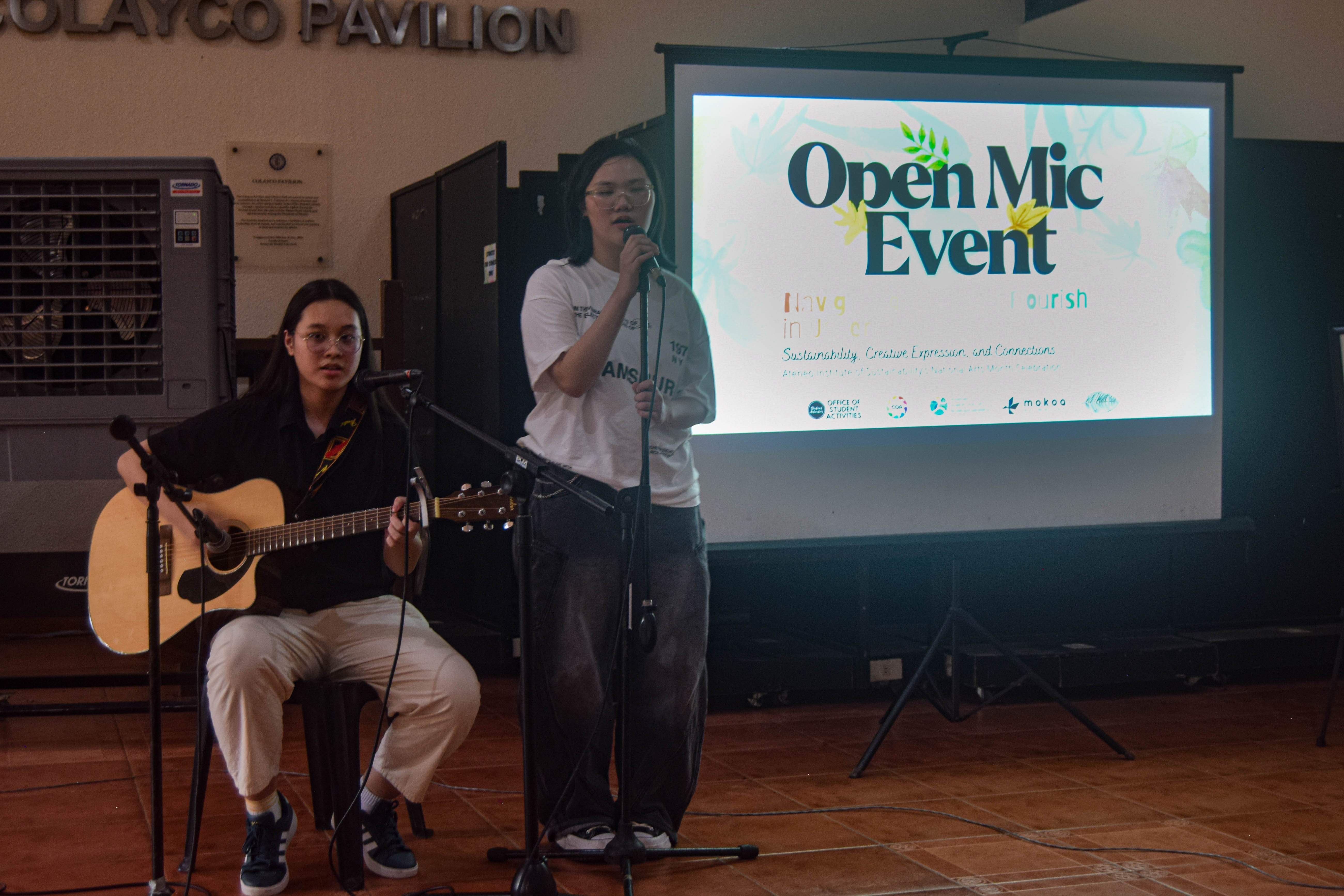 Representatives from VoiceBox sang a medley of OPM songs related to sustainability