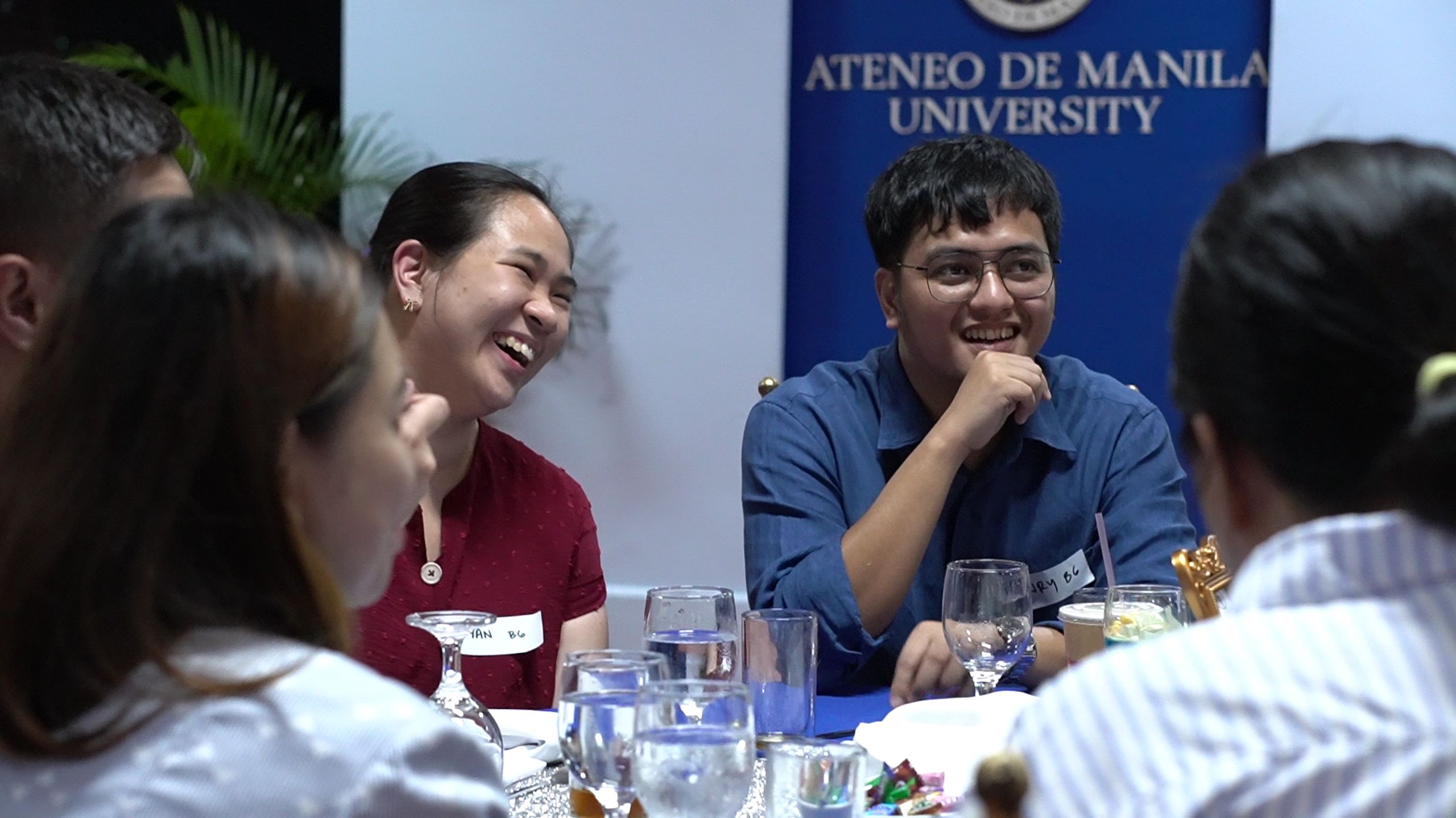 Pathways alums chat and reminisce among themselve