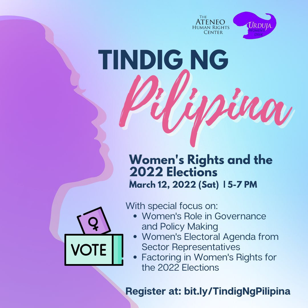 Tindig ng Pilipina: Women's Rights and the 2022 Elections