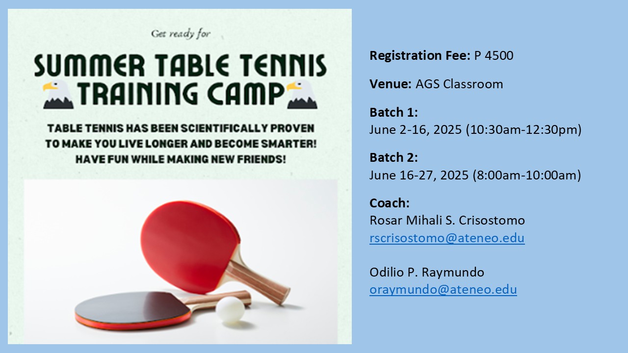 28 Table Tennis Training Camp 