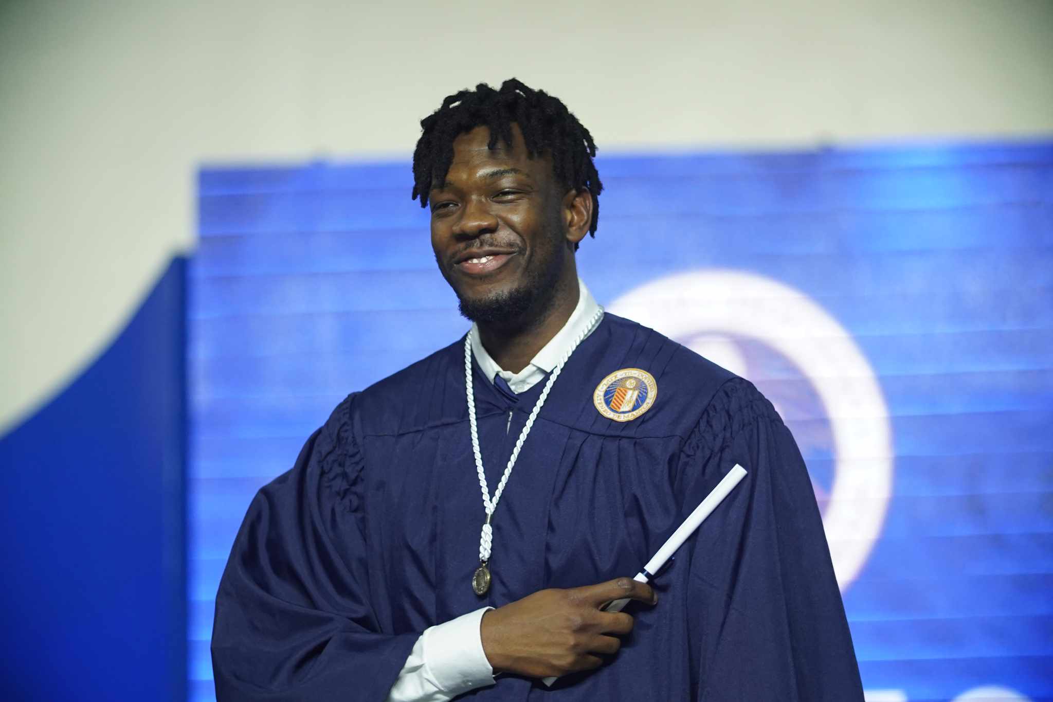 Angeo Kouame during the 2023 Commencement Rites