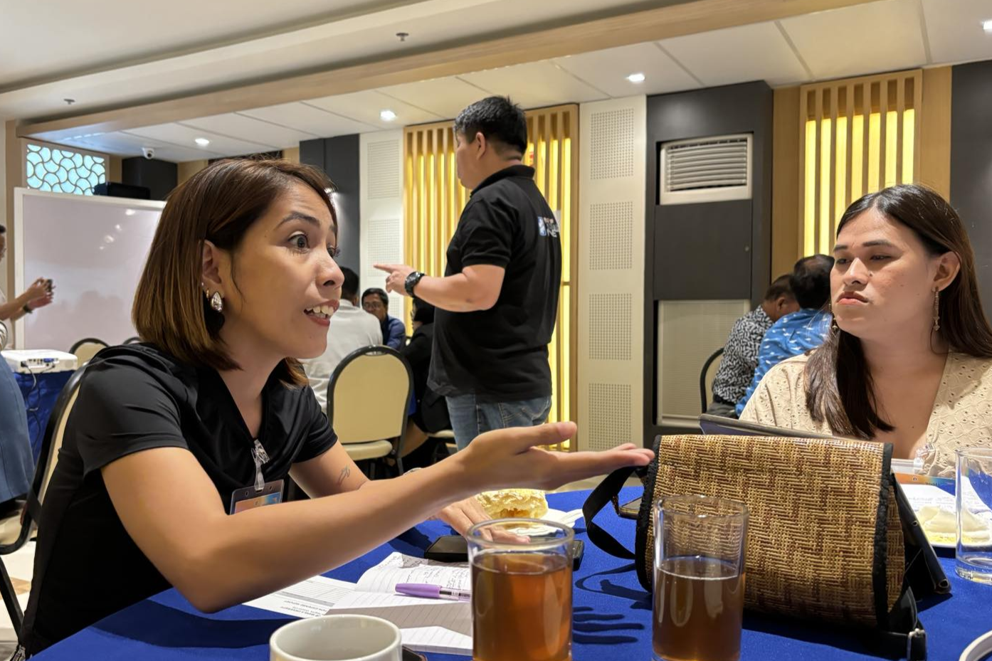 Cathlene Tacoloy of Reclaiming Marawi Movement shares her reflections with fellow workshop participants.