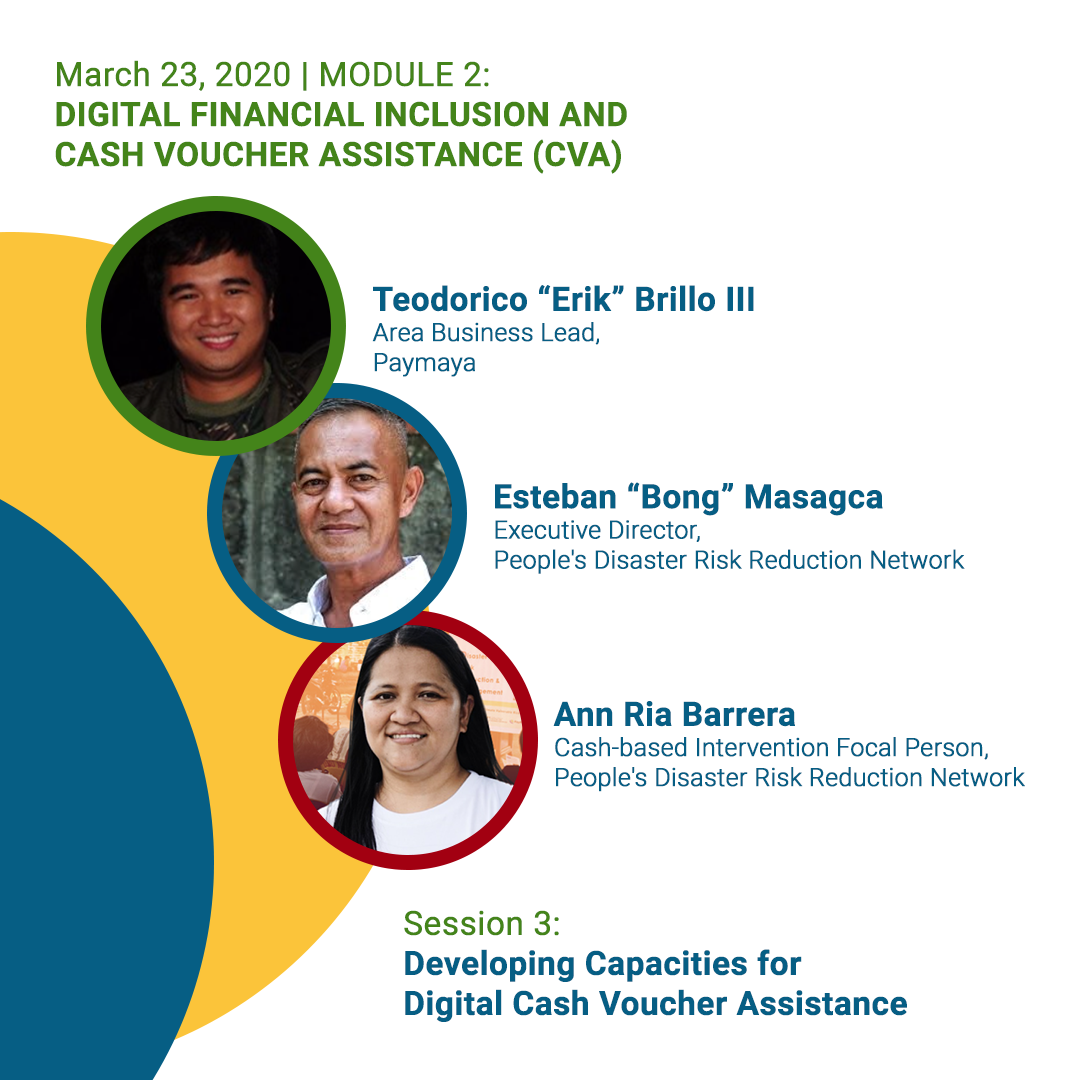 Module 2 Speakers: Teodorico Brillo III; Bong Masagca; and Ann Ria Barrera