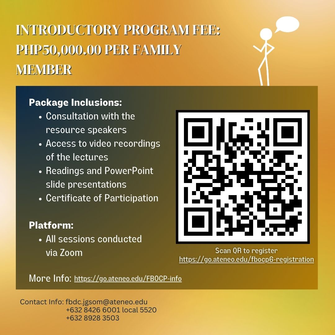 Family Business Owners Competency Program Contact