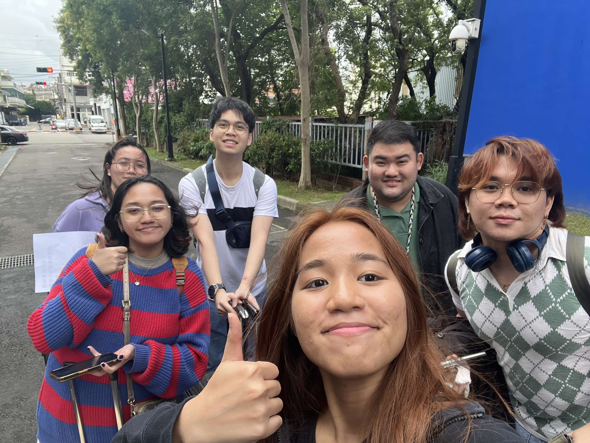 AMWL students and their thesis adviser Engr. Galicia on their arrival at CYCU, Taiwan