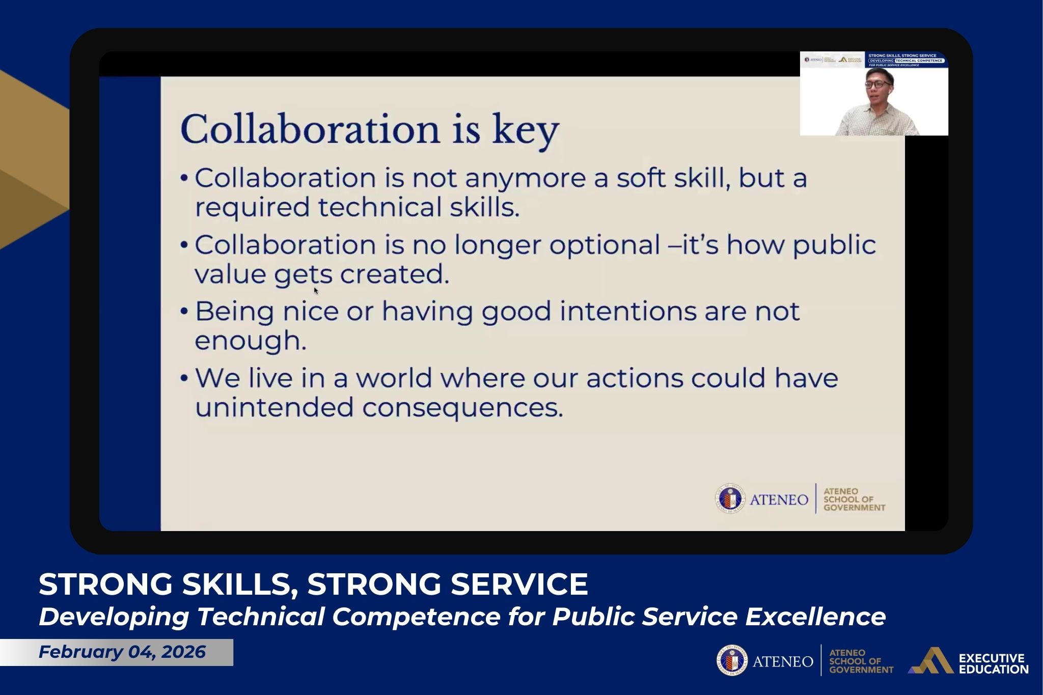 Developing Technical Comptence for Public Service Excellence