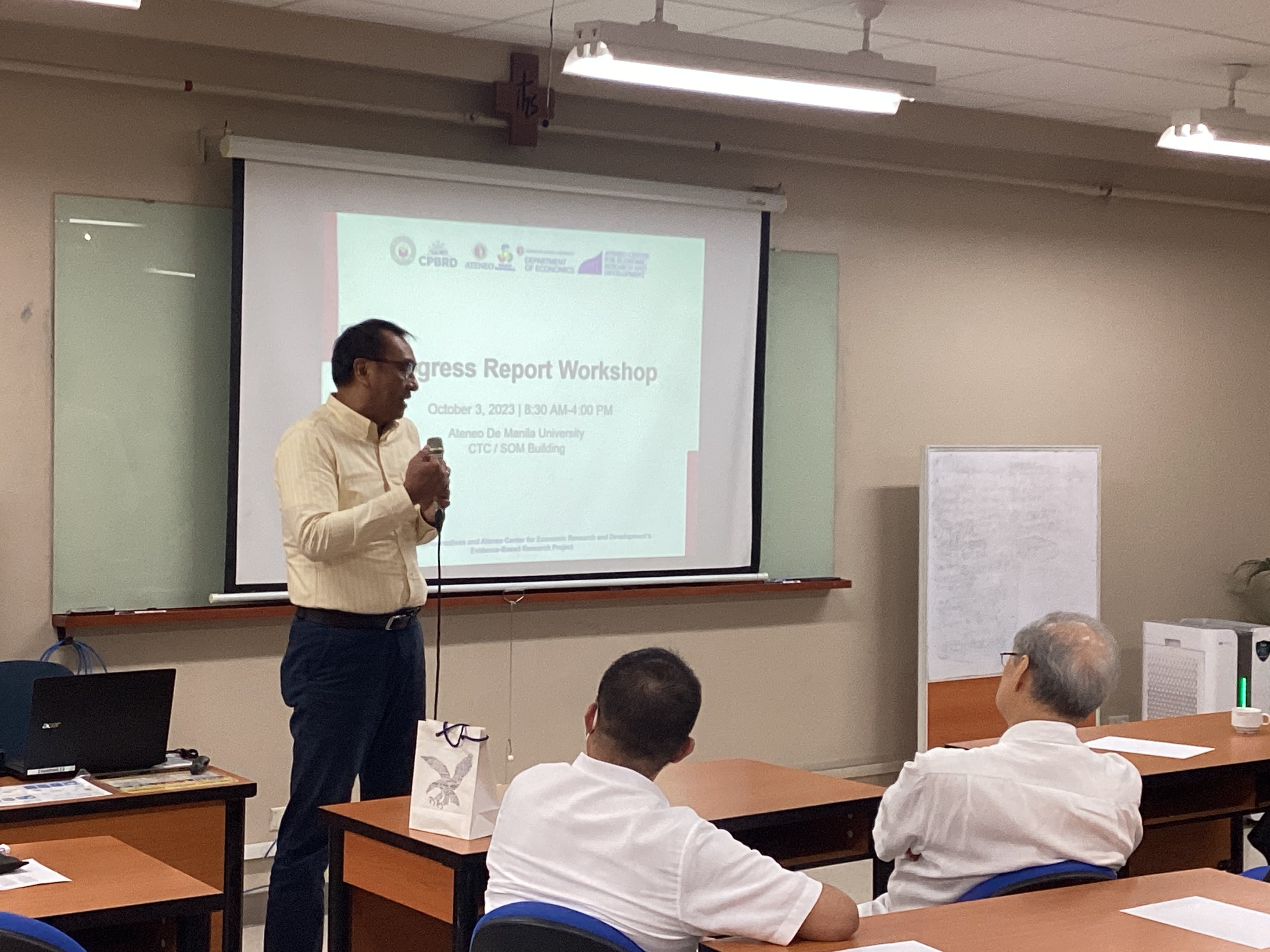 Photo: Dr. Romulo Miral, Jr closing the workshop