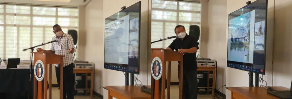 Fr. Hounguevou (left) and Fr. Boonlue (right) propose their respective institutions’ 2023 installments of the AJCU-AP flagship programs.