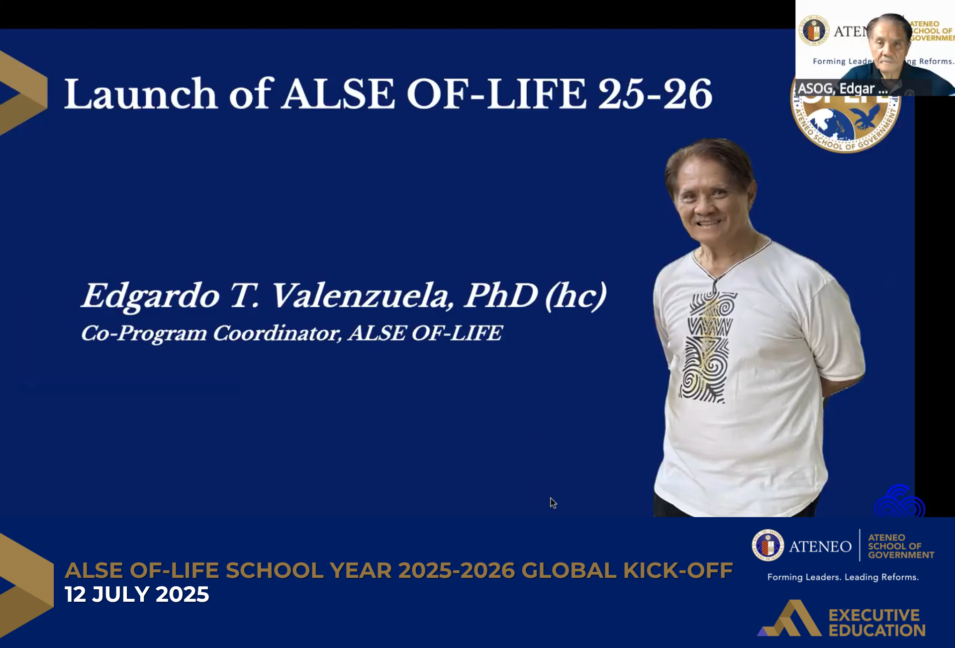 ALSE OF-LIFE Global Kick Off