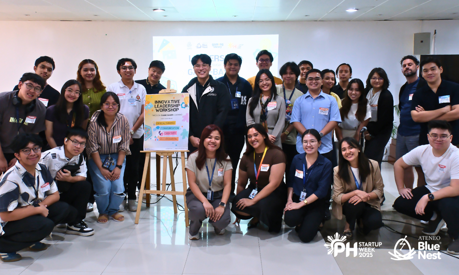 Group photo for the Leadership Workshop through Game Based Learning