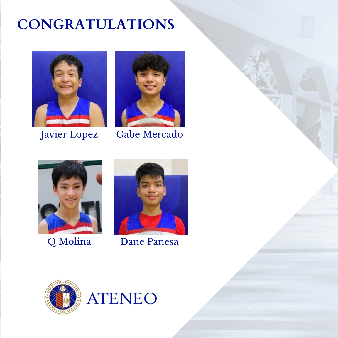 Javier Lopez, Gabe Mercado, Q Molina, Dane Panesa