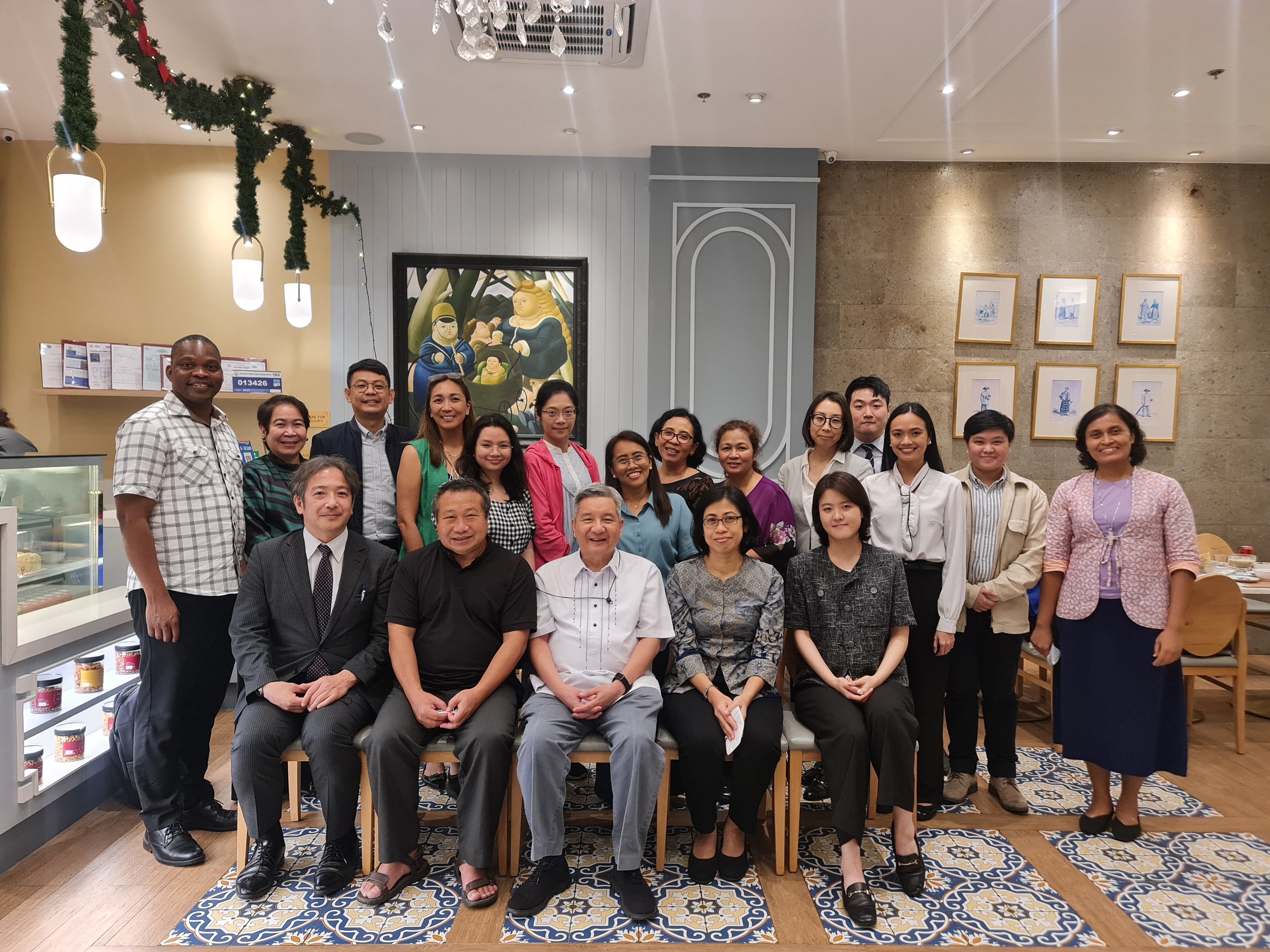 Yap joins the AJCU-AP INO 2022 delegates at the Farewell Dinner, where Filipino cuisine and good conversations were shared.