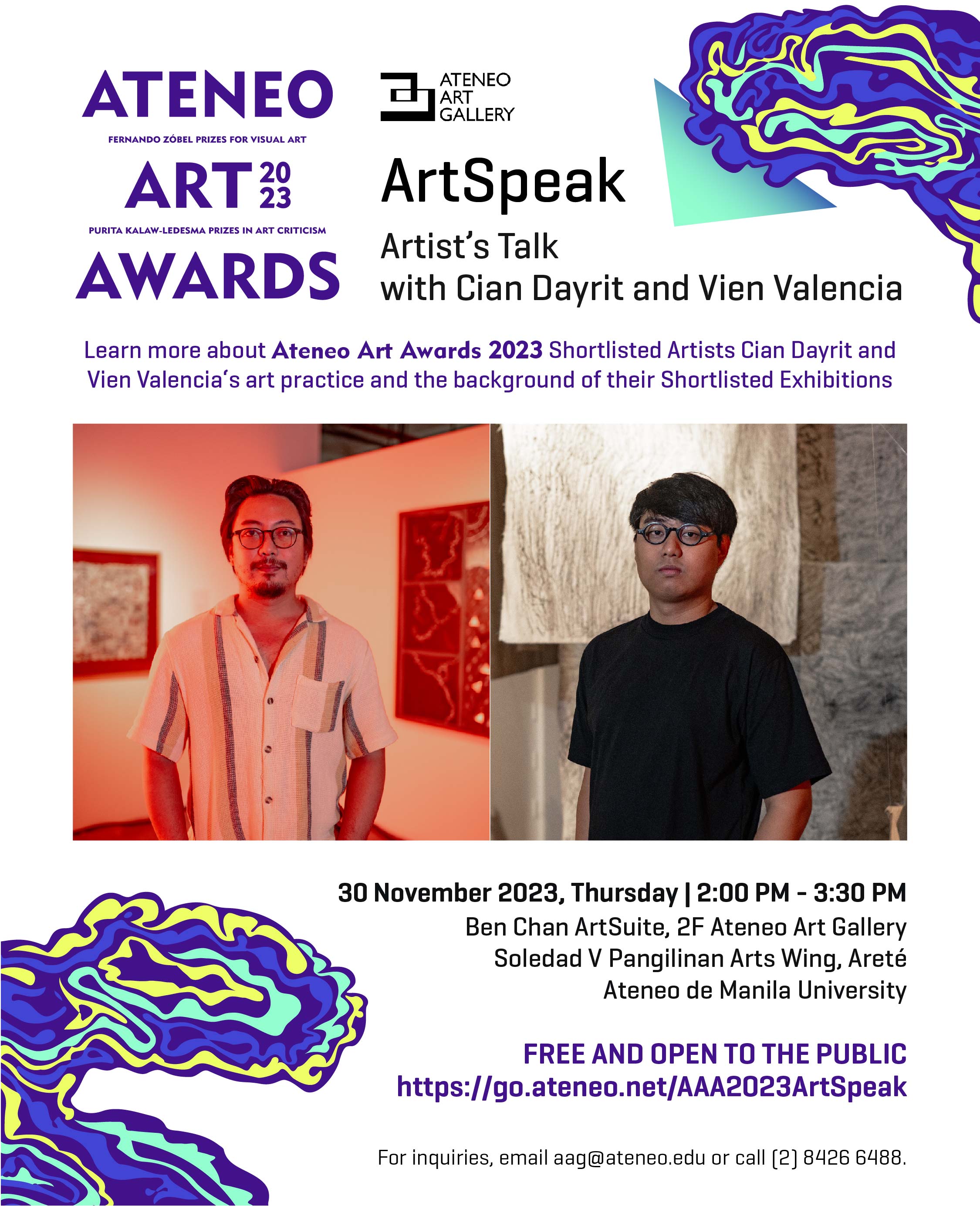 ArtSpeak AAA 2023 Cian Dayrit and Vien Valencia