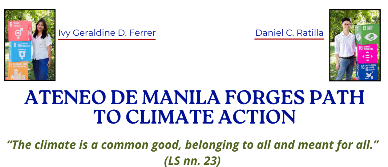 ADMU Forges Path to Climate Action - IFerrer and DRatilla
