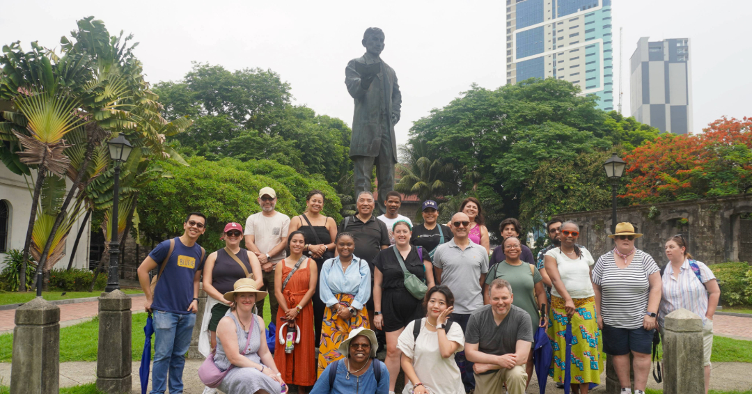 Participants at Intramuros with Dr Ambeth Ocampo