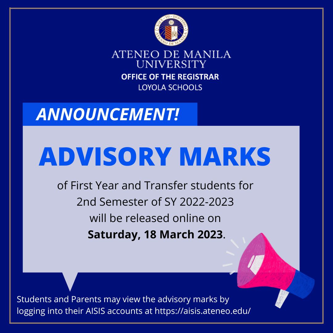 2nd Semester SY 2022-2023 Advisory Marks
