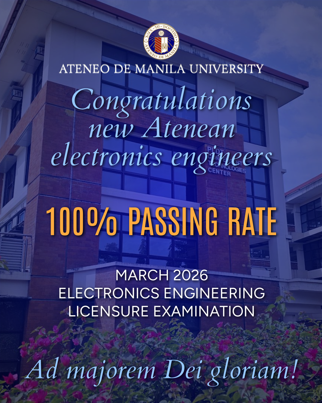 Ateneo 100% passing Electronics Engineers Licensure Exam