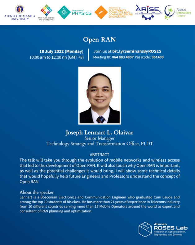 Ateneo ROSES - Open RAN Talk