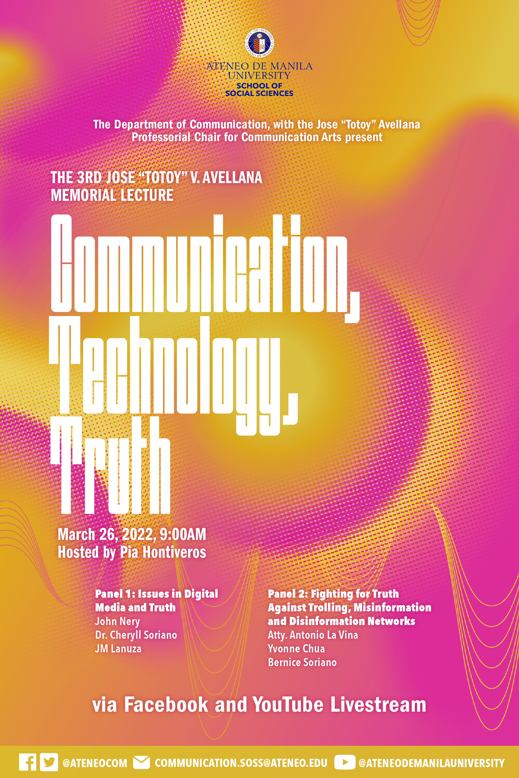 Avellana Lecture Main Poster