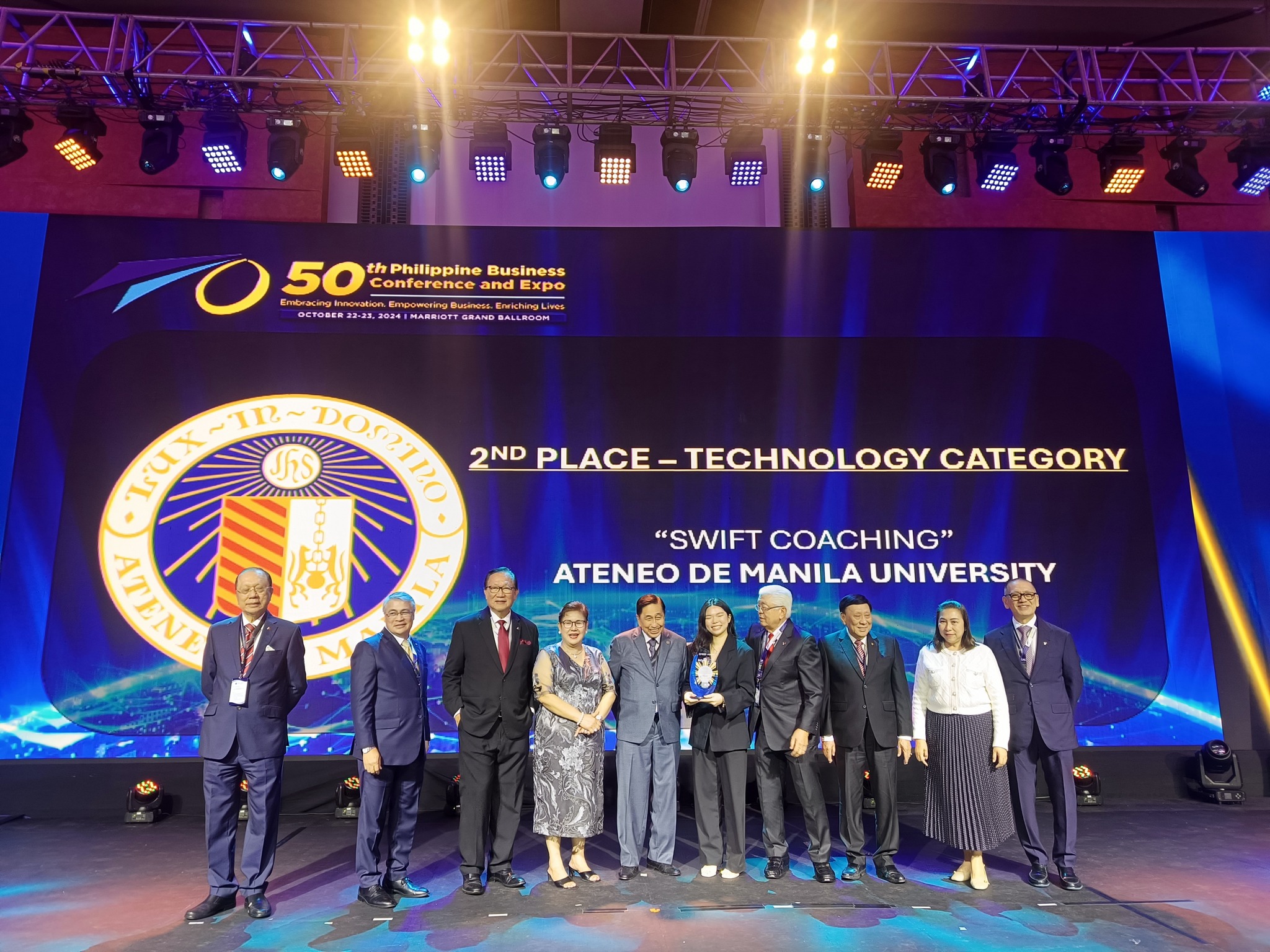 Awarding at the 50th Philippine Business Conference and Expo, last October 22, 2024 at the Marriott Grand Ballroom, Manila
