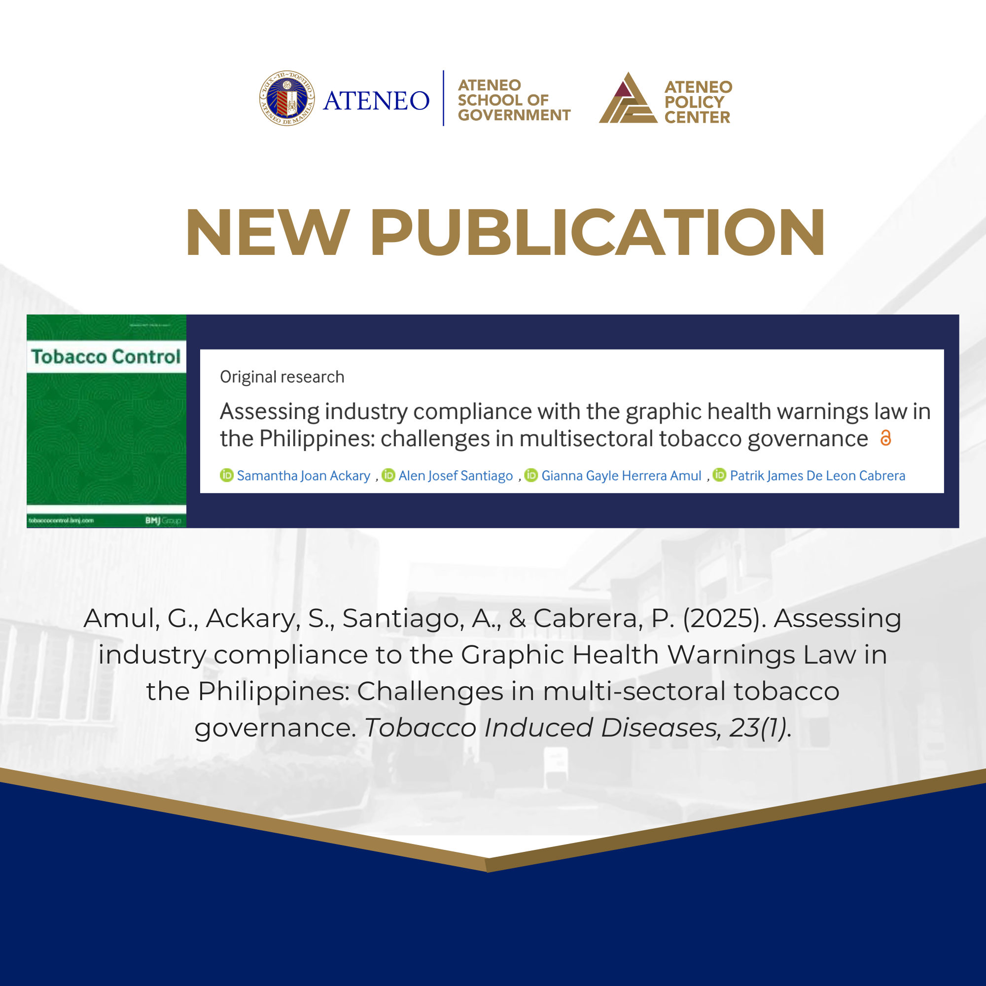 New ASOG study reveals weak compliance with graphic health warning law and gaps in tobacco governance in the Philippines