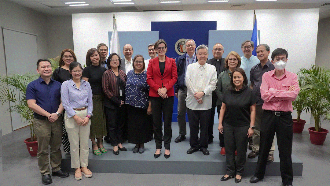 University officials with representatives from the British Council and H E Amb Beaufils
