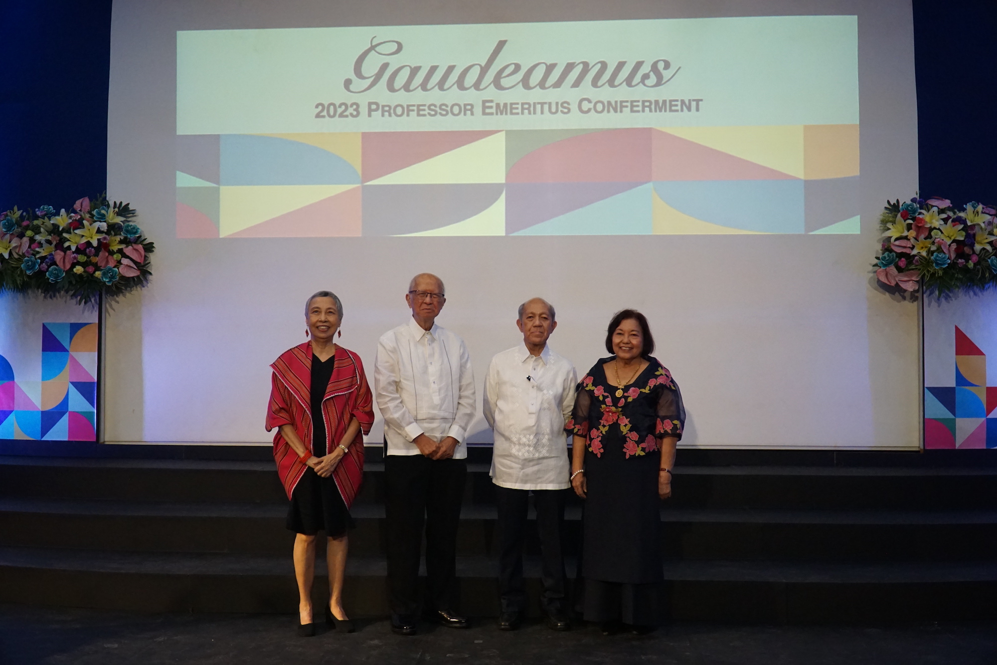 The awardees at the Professor Emeritus Conferment 
