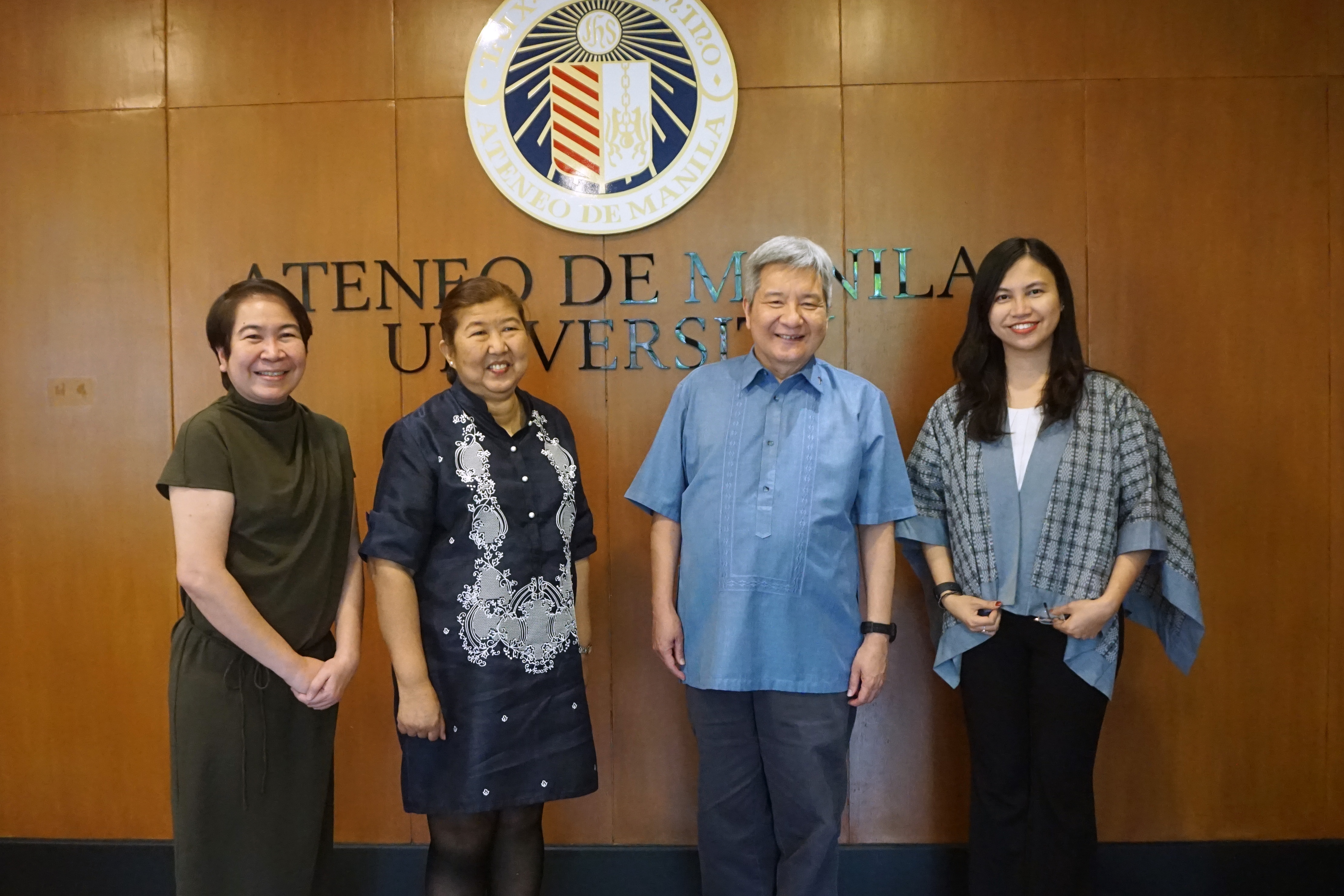 Karen Sunico, H.E. Lilybeth Deapera, Fr. Bobby Yap SJ, and Stephanie Alexis Cruz