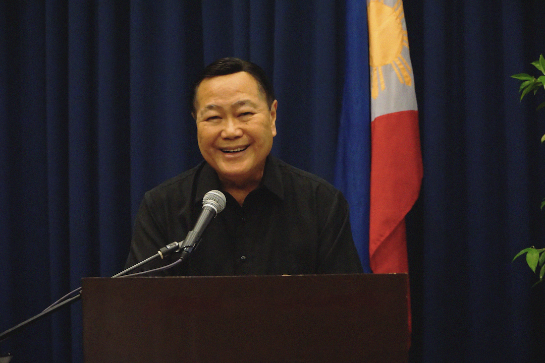 Justice Carpio expresses his stance to the audience