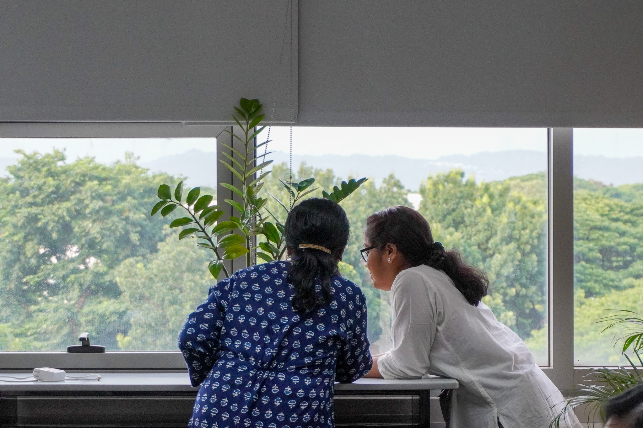 Participants exchanging ideas