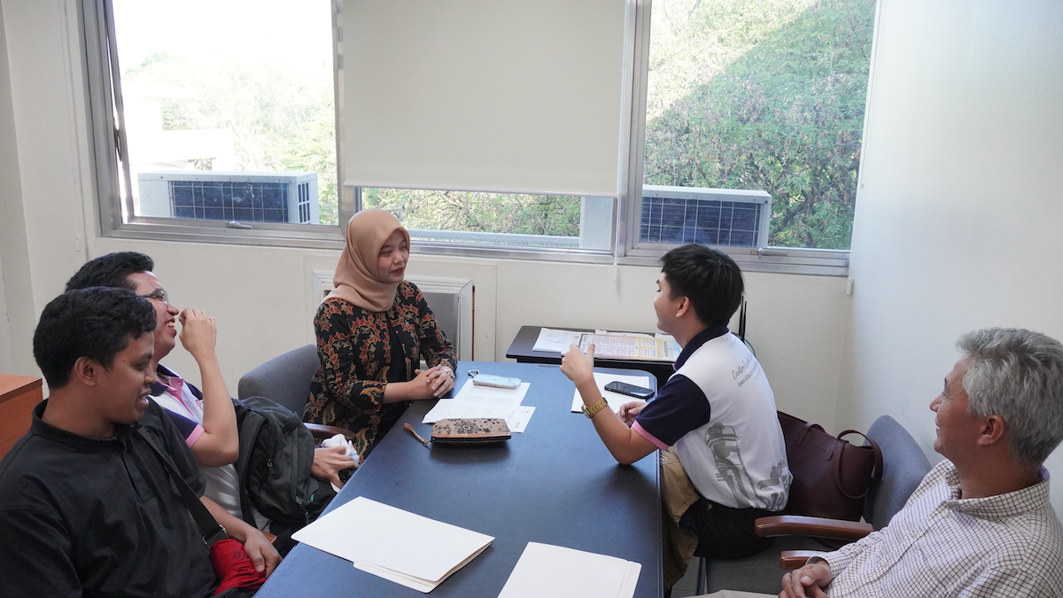 BIPA 1 students one-on-one practice workshop