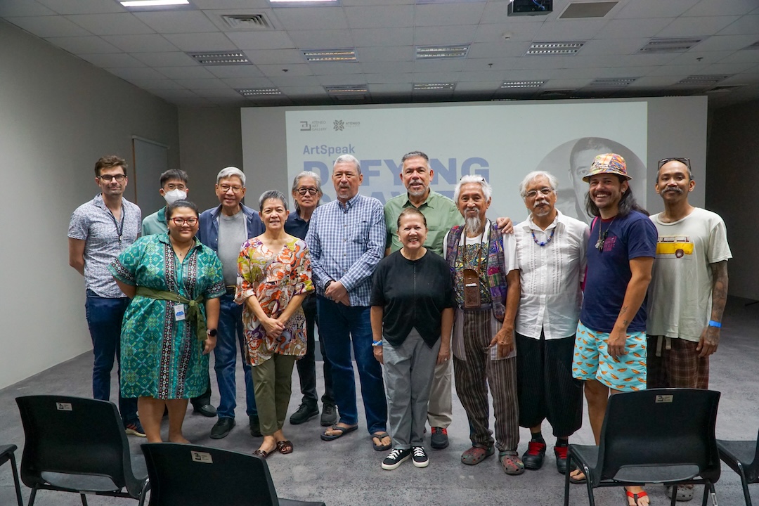 Artists, faculty, and the AAG's Chief Curator with Tence Ruiz