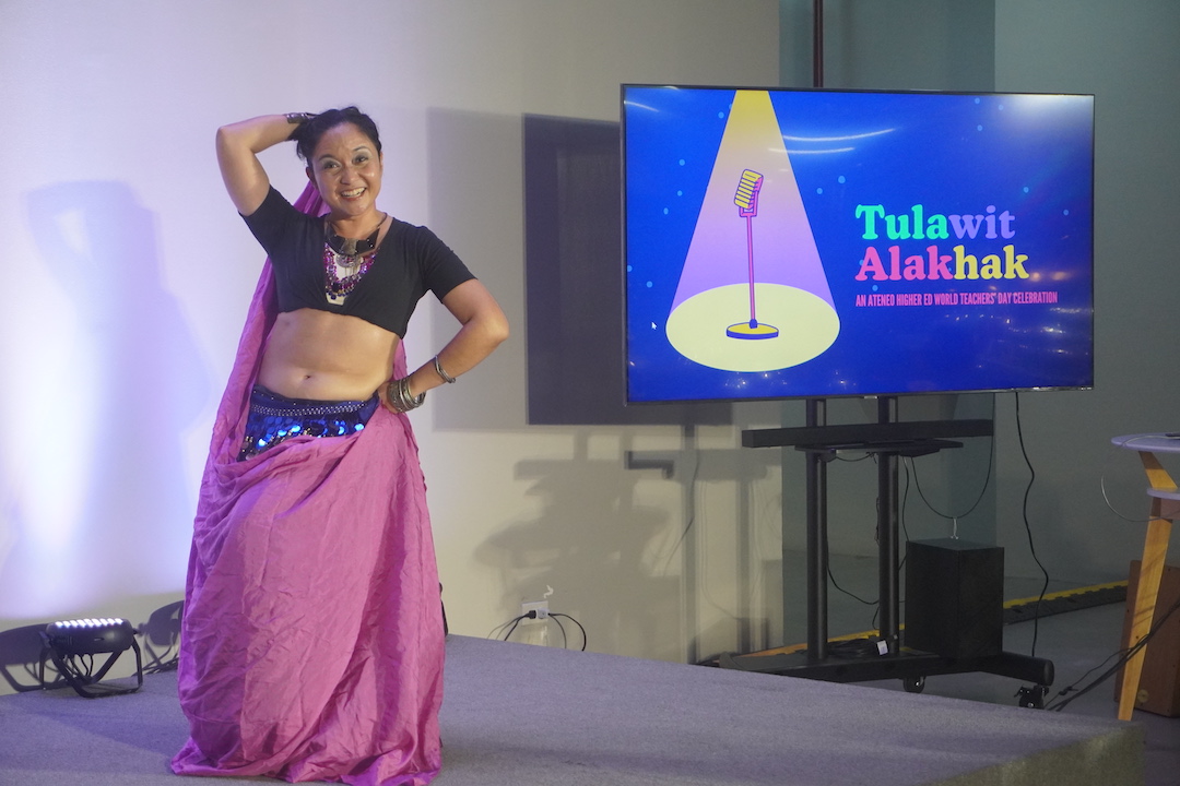 Inez Ponce de Leon delivers an unforgettable belly dance number.