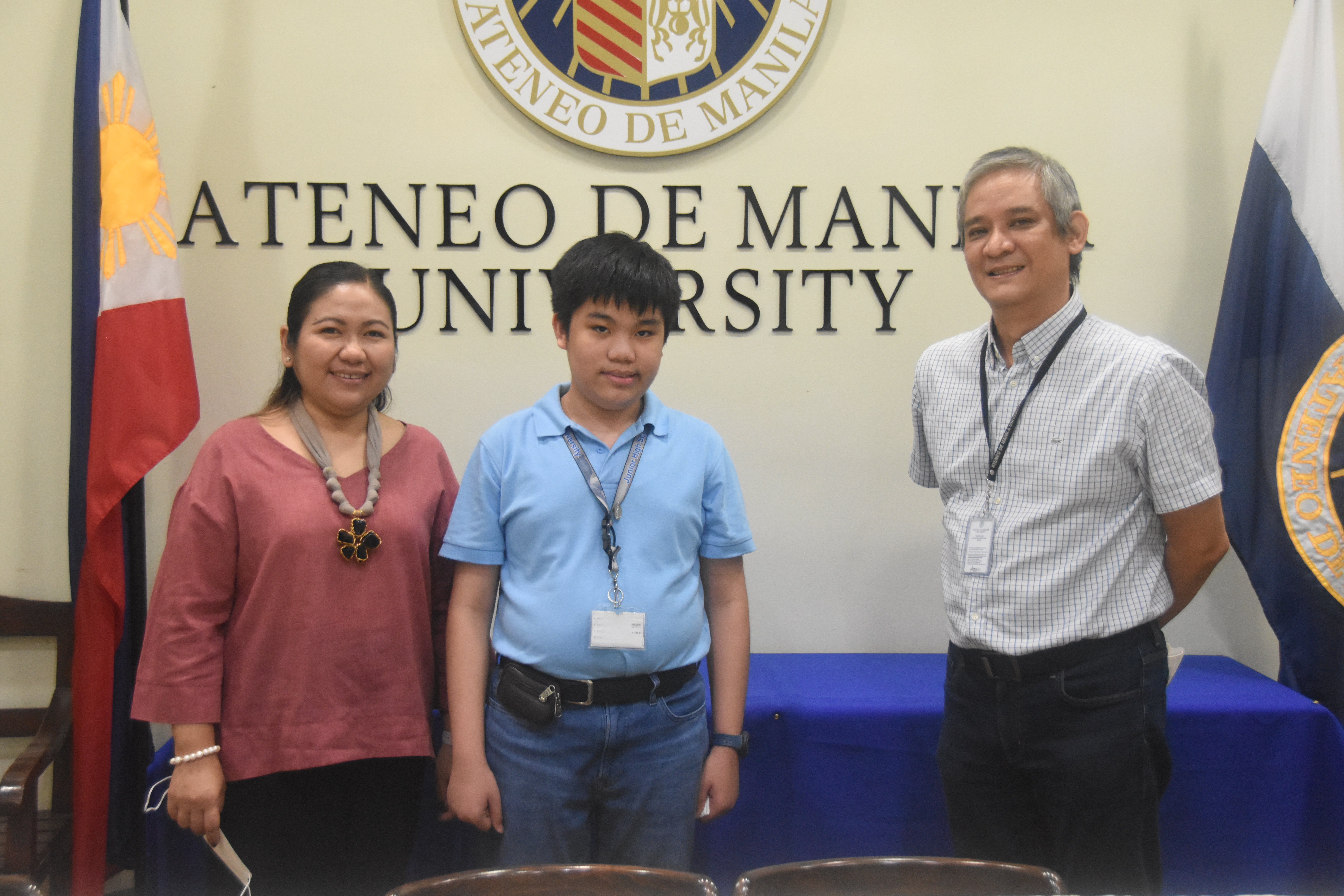 (L-R) Genalyn Sanvictores, Lance Abarquez, Jonny Salvador