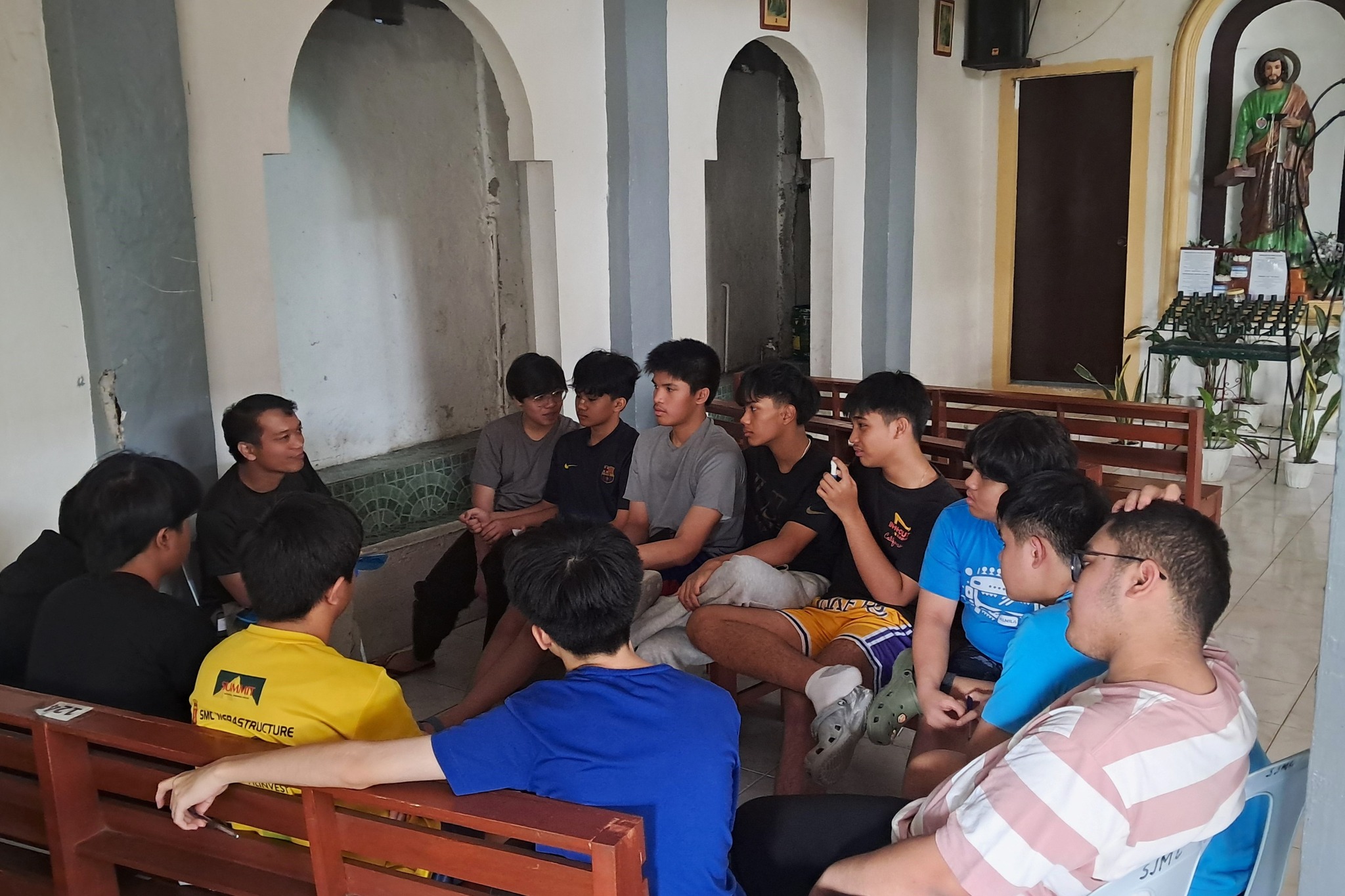 Post-immersion processing session with Mr De Asis 